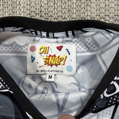 Oh Snap Shirt Mens M Gray Short Sleeve Drill Clothing Company Cartoon Crewneck