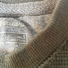 Eddie Bauer Mens Olive Green Waffle Knit Thermal Long Sleeve Shirt Size S