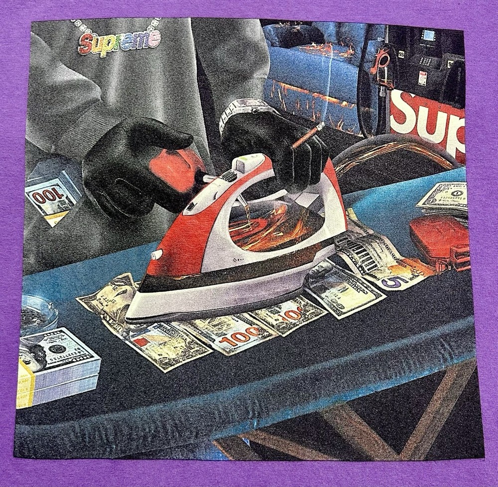 Supreme Gas Purple Tee Size Small SS 22’