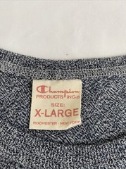 Champion 100% Cotton Heather Charcoal Medium Weight T-Shirt, Men’s Size X-Large
