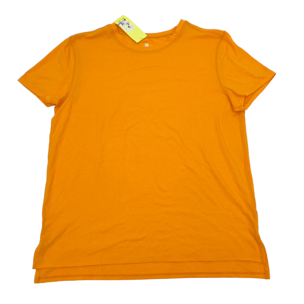 All in Motion Mens Size L Crew Neck Short Sleeve Performance T-Shirt Orange
