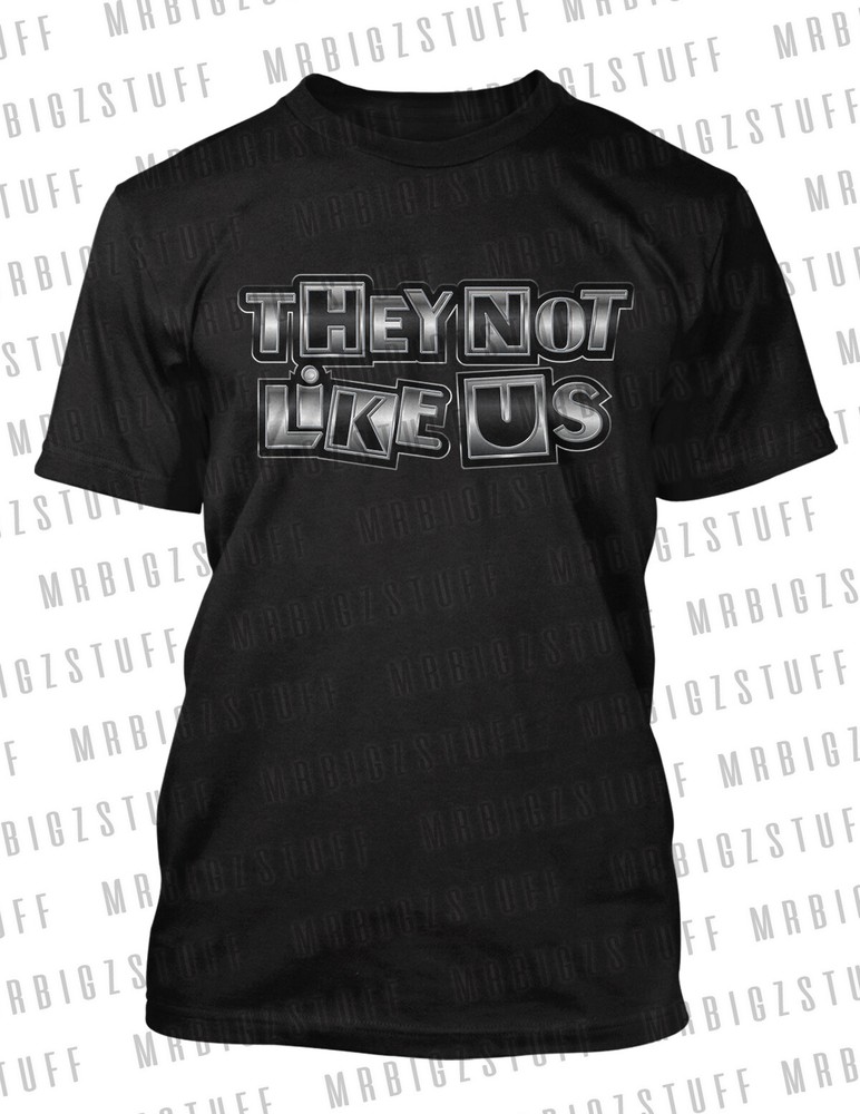 Mens They Not Like US Tee Shirt To Complement J14 Sneaker Street Wear Big Tall