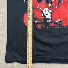 Slipknot Self-Titled Album Cover Art Heavy Metal Band Tee Large Barcode On Back
