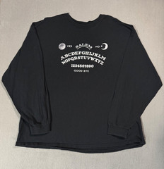 Salem Massachusetts Ouija Board Vtg Long Sleeve Black T Shirt Sweatshirt 2XL