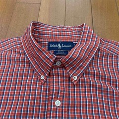 Ralph Lauren Polo BLAKE 80s-90s Vintage Short Sleeve Check Shirt Navy Japan