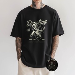 Devotion Angel Flying Cherub Vintage T-Shirt