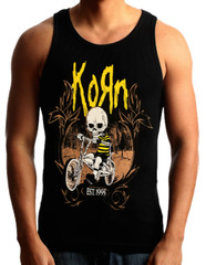 KORN Heavy Metal Band Black Tank Top