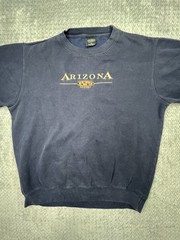 Vintage Sedona Arizona Crew Neck Heavy Shirt Vtg Nave Blue Embroidered 90s