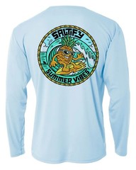Long Sleeve Microfiber Fishing Boating UPF 50 Sun Protection Shirt