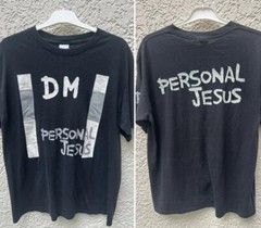 1990s Depeche Mode ‘Personal Jesus’ 2 side black short sleeve T shirt NH13349