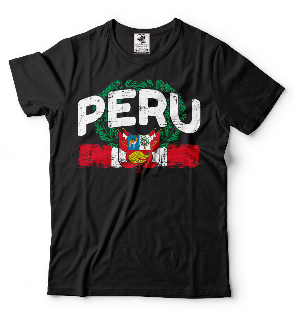Peru Pride T shirt Peruvian Patriotic T shirt Peruvian Tee Soccer Fan T shirt