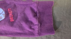TEDDY FRESH Always Late PURPLE T Shirt XL Long sleeve Lots of Graphics COOL