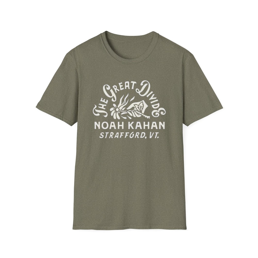 The Great Divide Floral Logo T-Shirt | Vintage Noah Kahan Tee