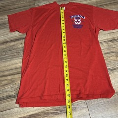 Vintage Softball Shirt Size Large Red 1989 Tournament Champion USSSA 80s 1989