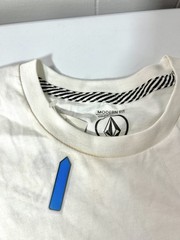 (See Pics) L Volcom Electrode Circle Logo White Red Blue Surf Shirt