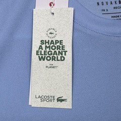 Lacoste Sport x Novak Djokovic Shirt Mens Small Blue Tennis Ultra Dry UPF 50 Tee