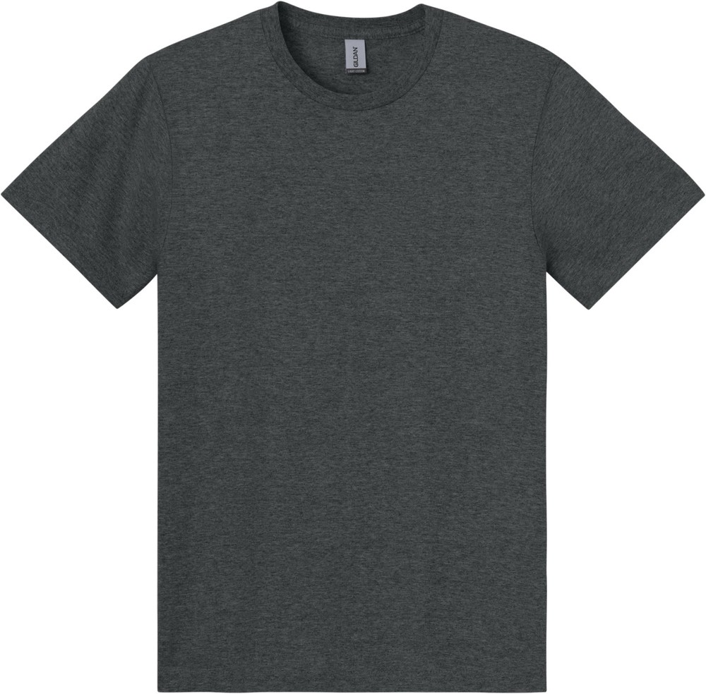 Gildan Mens Soft Light Weight Blended Heathered T-Shirt Modern Fit Tee XS-3X NEW
