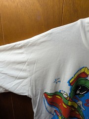 1993 VTG Marvin the Martian Looney Tunes Clean The Earth Shirt Large? Distressed