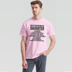 Rules For Dating My Daughter Protective Parent Family Mens T-Shirt Gift