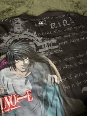 Civil Regime x Death Note – Ls Fatal Stare Dungeon Tee In Black – Size L