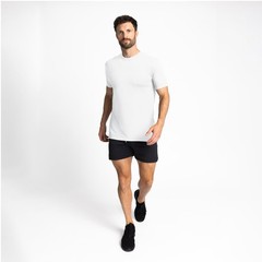 Men’s 3 Pack – USA Poly/Cotton Military Tee, White, Large