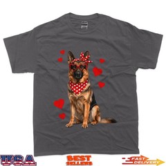 German Shepherd Valentines Day Dog Lover Heart T-Shirt