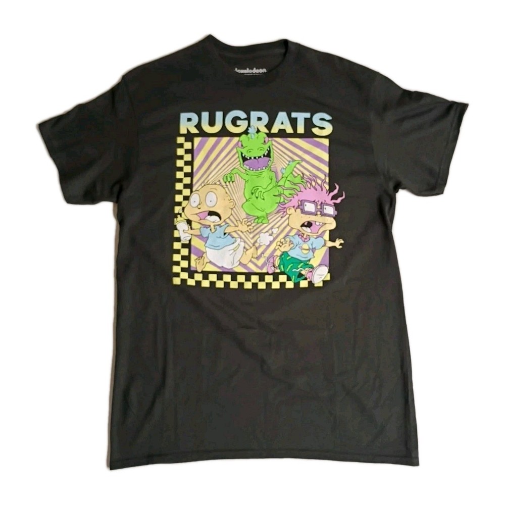 Nickelodeon Rugrats T Shirt sz M Chest 19in Length 29in Black NWOT.