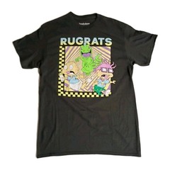 Nickelodeon Rugrats T Shirt sz M Chest 19in Length 29in Black NWOT.
