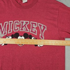 Vintage Disney Designs Mickey T Shirt Adult Large/ XL USA 90s Pink Disney Fan