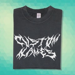 Custom Death Metal Tee Your Text – Heavy Metal Rock Band Personalized Shirt Goth