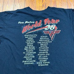 Van Halen Shirt Mens Size Large Black Running With The Devil Tour 2008