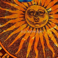 SUN MOON–Liquid Blue 2 sided Day Night Space Astronomy Science T shirt S-7XL