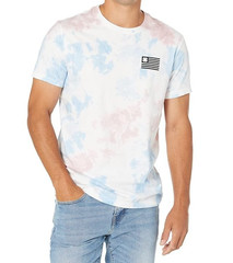 Lucky Brand Flag Tie-Dye Graphic Tee XL Multi Color 7M84816-430
