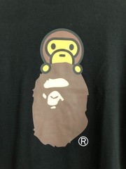 A BATHING APE BAPE HEAD BABY MILO T-shirt baby milo black men’s XL