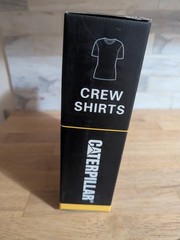 NEW 4 Pack Caterpillar CAT Men’s Crew Neck T-Shirts Sz SMALL White Athletic Fit