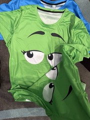 Adult Unisex M&M’s Face Chocolate Halloween Costume T-Shirt FULL FAMILY Of (6)