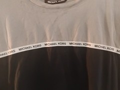 Michael Kors Block Logo Colorblock T-Shirt White Black Men’s Size M