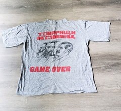 VTG Gray Marled Political Leaders Fascism TShirt Sz M? Game Over History FLAWS