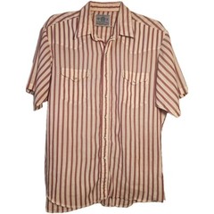 American Hero Authentic Premium Quality Red White Pearl Snap Shirt Mens XL