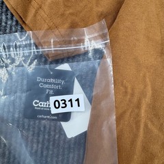 Carhartt Henley T-Shirt Mens Medium Brown New K84 Short Sleeve Pocket Tee