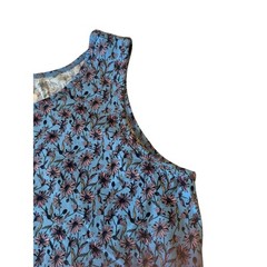 Kenneth Cole Men’s Floral Print XL Tank Top – Blue & Green 95% Cotton 5% Spandex