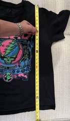 Grateful Dead Liquid Blue Blacklight T-Shirt SYF Steal Your Face Skull Glow