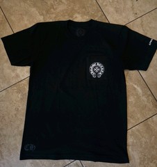 Chrome Hearts Black Graphic Print Pocket Logo Crew Neck T-Shirt Men’s M