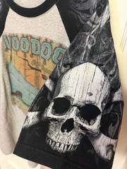 Everyday Life Voodoo On The Bayou 2014 New Orleans Raglan T-Shirt with Skull Sle