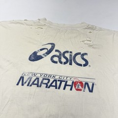 Vtg 1994 Asics NYC Marathon 25th Anniversary Volunteer Distressed Mens Shirt 2XL