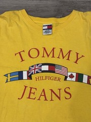Vintage 90s Tommy Hilfiger Jeans Flag Shirt Mens 2XL A1