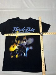 Prince Purple Rain mens Sz M Graphic Motorcycle Album Cover Black T-Shirt (A15)