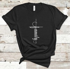 Family Cross T-shirt , Christian Cross, Family Cross Shirt, XS, S, M, L, XL