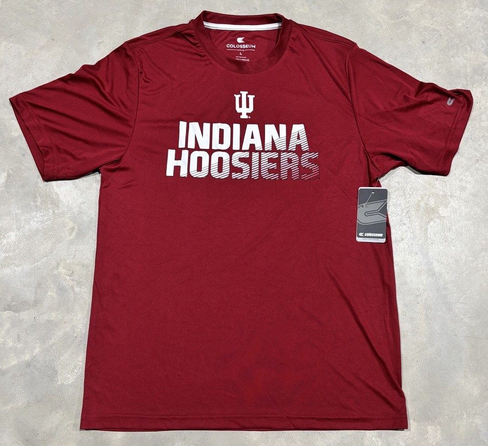 NWT Indiana Hoosiers Colosseum Short Sleeve Crew Neck T Shirt Mens Large Red