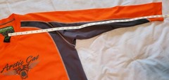 ARCTIC CAT ArcticWear Sno-Cross Jersey Orange Long Sleeve Shirt Mens Medium